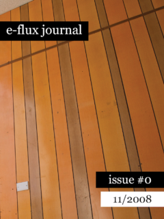 e-flux Journal #0