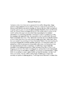 Microsoft Word Love
