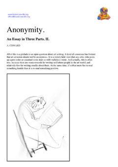 Anonymity. An Essay in Three Parts. II.