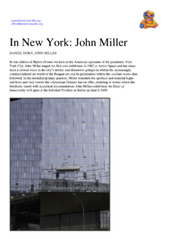 In New York: John Miller