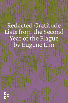 Redacted Gratitude Lists from the Second Year of the Plague
