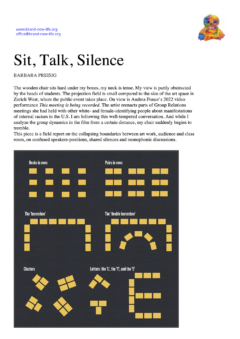 Sit, Talk, Silence