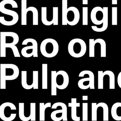 Shubigi Rao on Pulp and curating the Kochi-Muziris Biennale